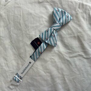 Saddlebred Striped Bow Tie with Sailboats ⛵️